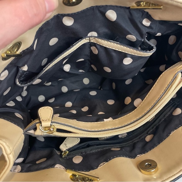 Anne Klein Black and Tan purse with straps PRELOVED see photos - Picture 11 of 13